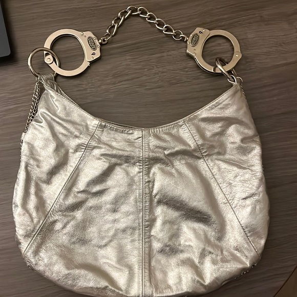 Vintage Cuffz by Linz Silver Hobo Bag - Picture 1 of 9